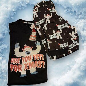 L 🎅Cute Yeti Men / Boys Pajamas For Christmas 2 pcs